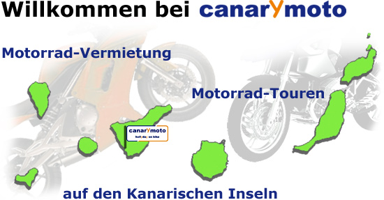 Motorrad-Vermietung, Motorrad-Touren auf den Kanarischen Inseln, Canarymoto-Logo Teneriffa